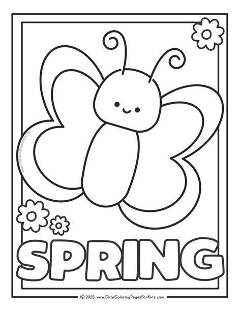 Spring Coloring Pages For Toddlers