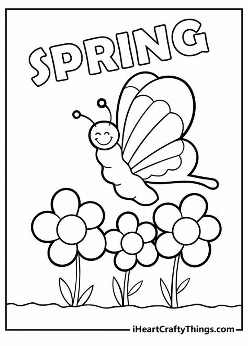 Spring Coloring Sheets For Free