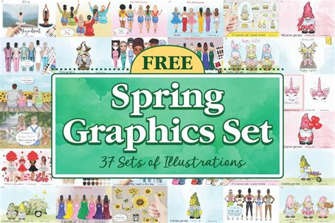 Download Spring Design Bundle. Commercial Use For Crafts