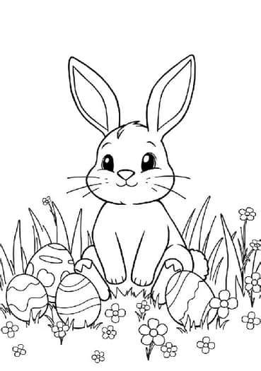 Spring Easter Coloring Pages