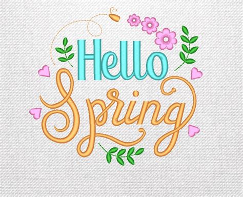 Spring Embroidery Designs