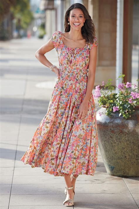 Spring Floral Women Dresses