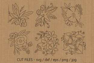 Download Spring Flower Posies Cut Files Crafts