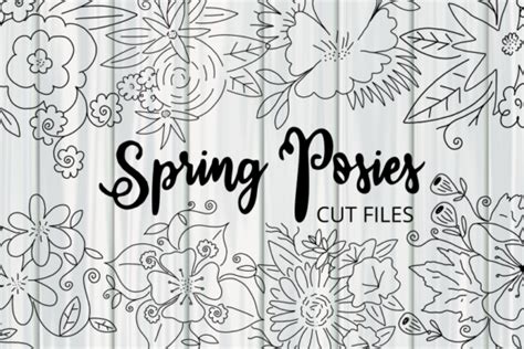 Download Spring Flower Posies Cut Files Cut Files