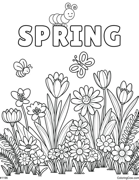 Spring Flowers Color Pages