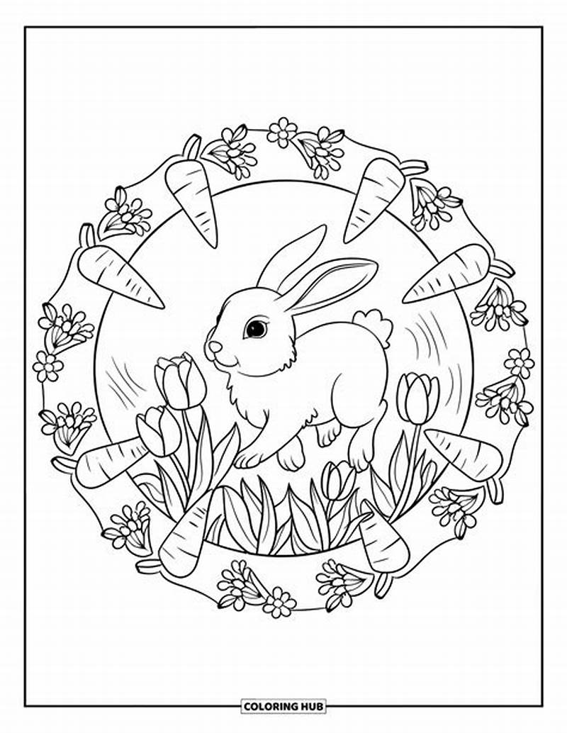 Spring Mandala Coloring