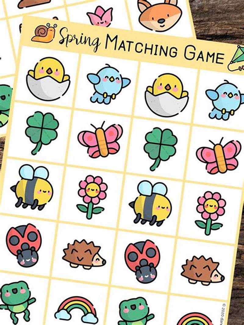 Spring Matching Game Printable