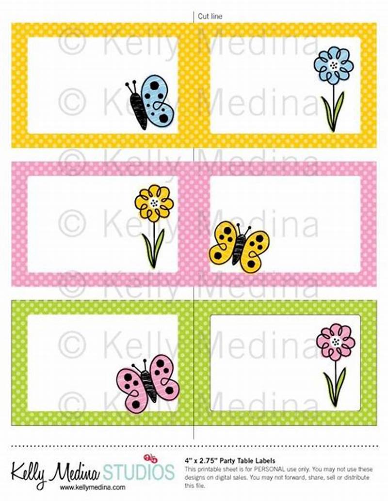 Spring Name Tags Printable