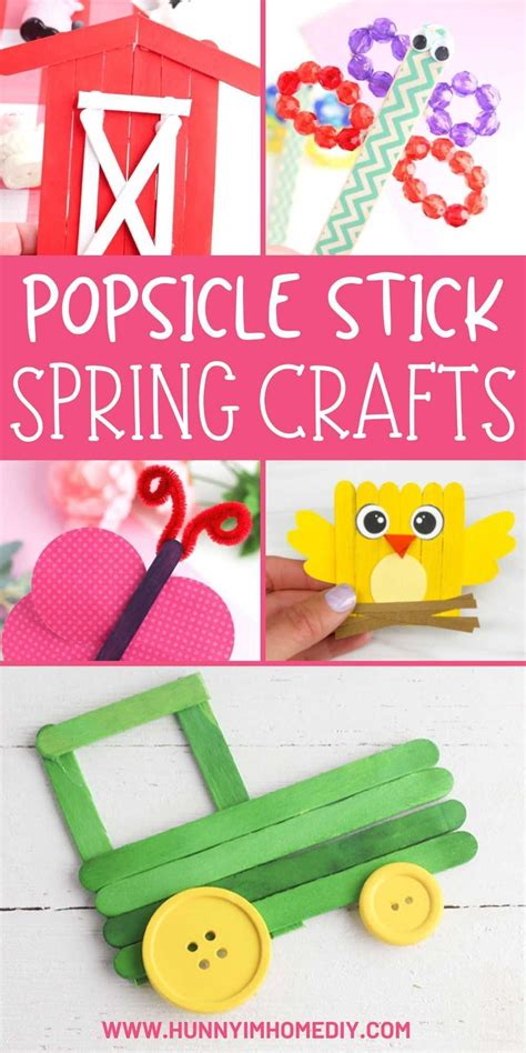 Spring Popsicle Stick Crafts For Kids