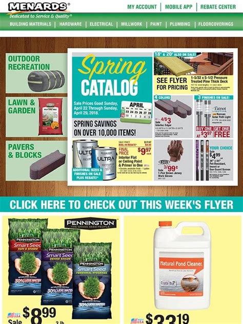 Spring Savings at Menards Get Ready for Outdoor Fun