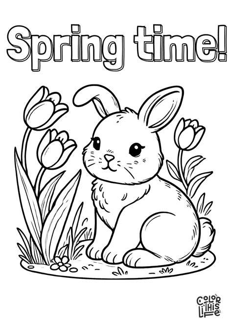 Spring Time Coloring Pages