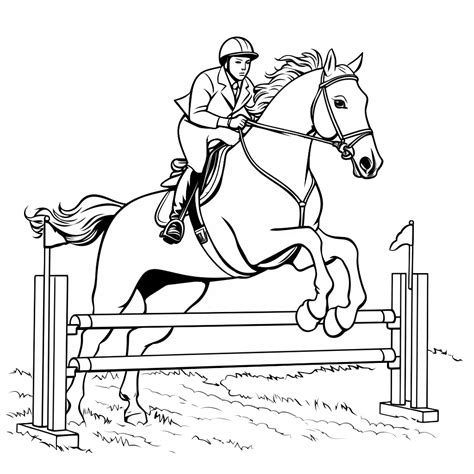 Springende Pferde Ausmalbilder