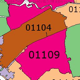 Springfield Massachusetts Zip Code Map