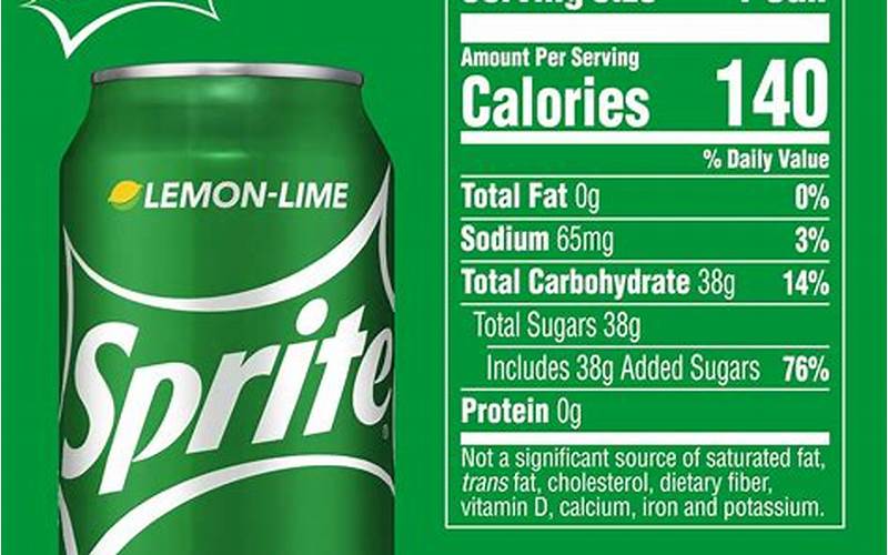 McDonald’s Large Sprite Calories