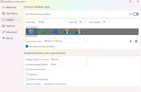 Spruce up the taskbar