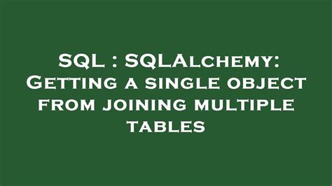 th?q=Sqlalchemy%2C%20Get%20Object%20Not%20Bound%20To%20A%20Session - Fixing 'Object Not Bound To A Session' with Sqlalchemy