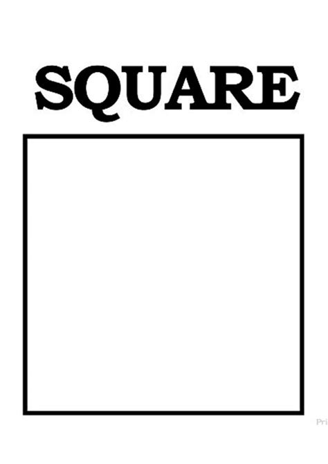 Square Coloring Pages Printable