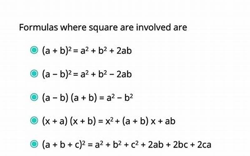Square Formula