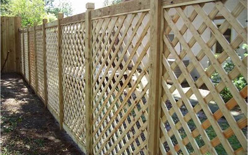 Square Lattice Privacy Fence: Creating A Private Sanctuary In Your Own Backyard