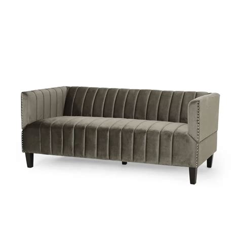 Square Arm Tuxedo Sofa