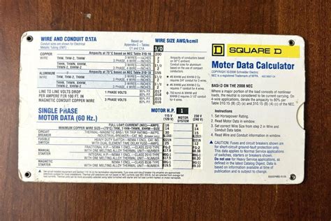 Streamline Your Motor Data Calculations with the Square D Calculator - The Ultimate Tool for Enhanced Efficiency