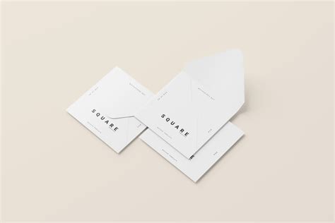 Download Square Envelope Files Free PSD Mockups