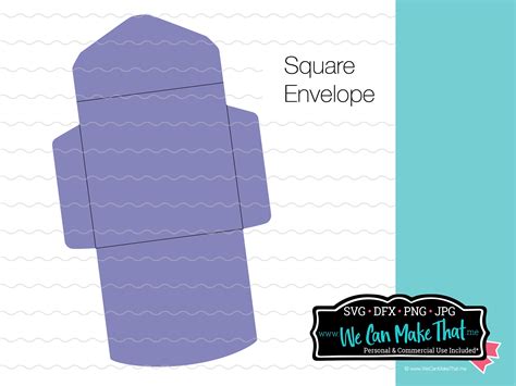 Download Square Envelope Files for Cricut