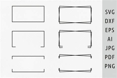 Download Square Frame Svg, Rectangle Frame Svg Files for Cricut
