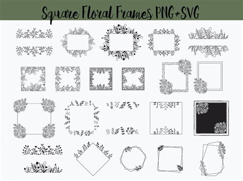 Download Square Frames Bundle For Silhouette