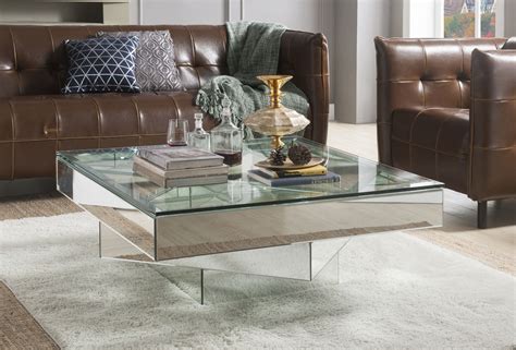 Square Glass Coffee Tables Living Room