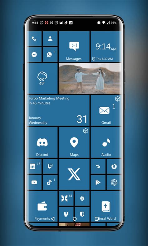 Square Home is an Android launcher inspired by Microsoft’s Metro UI