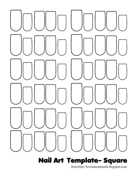 Square Nail Template