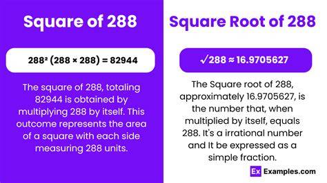 Square Root 288