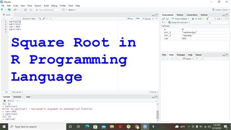 Square Root In R