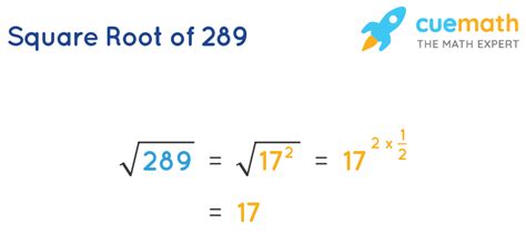 Square Root Of 289