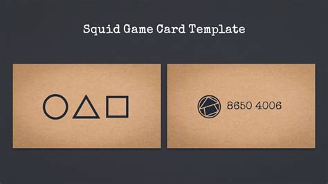 Squid Game Card