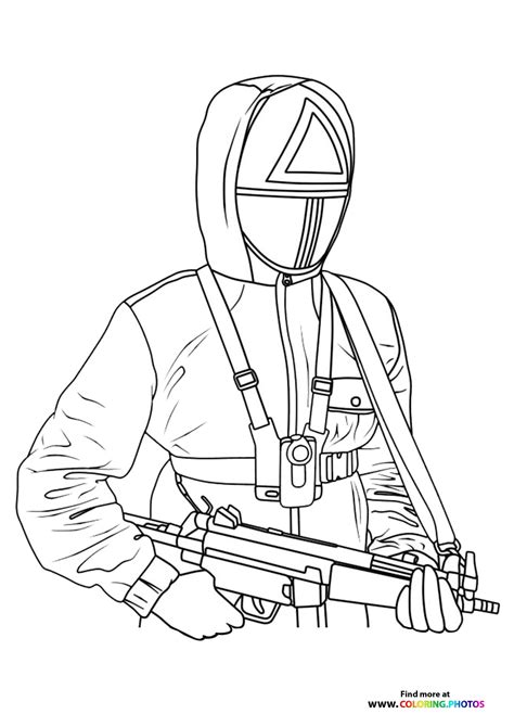 Squid Game Coloring Page
