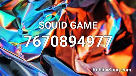 Squid Game Roblox ID Code