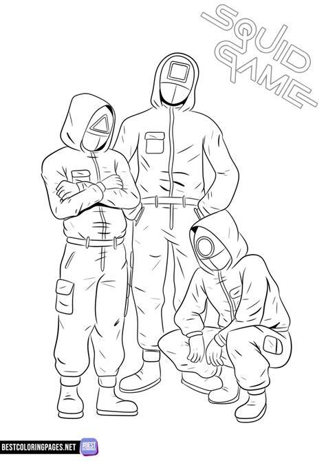 Squid Games Coloring Pages