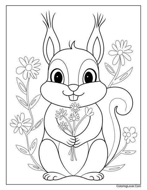 Squirrel Color Page