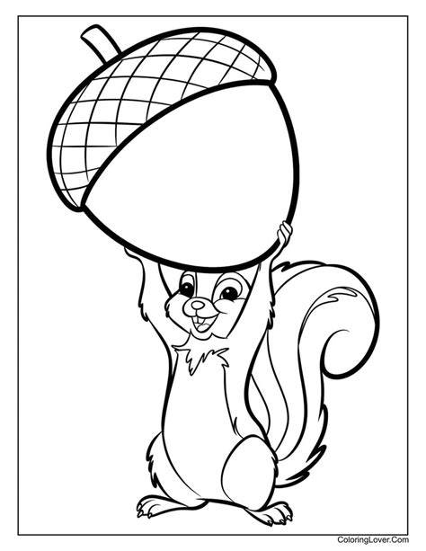 Squirrel Coloring Pages