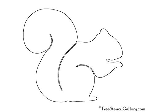 Squirrel Template Free Printable