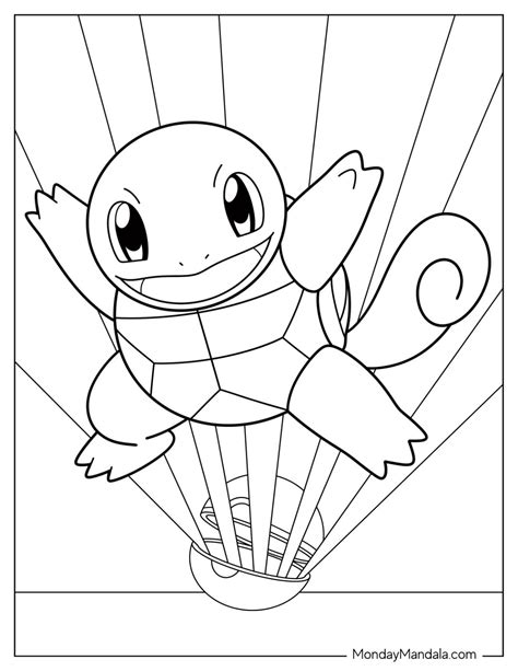 Squirtle Pokemon Coloring Pages