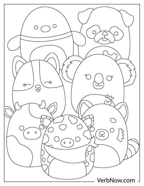Squishmallow Coloring Pages Free Printable