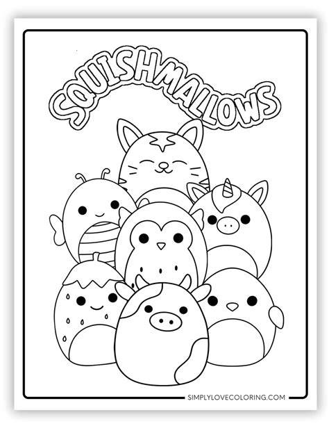 Squishmellow Coloring Pages