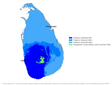 Climate zones of Sri Lanka (Source Punyawardena 2007) Download