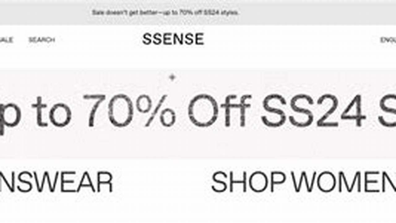 Ssense Promo Code 2024