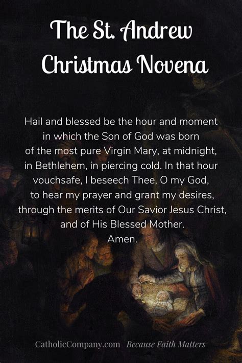 St Andrew Christmas Novena Printable