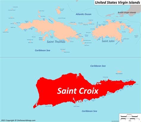 St Croix Map Of Island