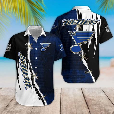 Get into Island Spirit with St Louis Blues Hawaiian Shirt
